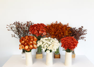 Desert Orange Bouquet Bar Flower Kit Vase - Image