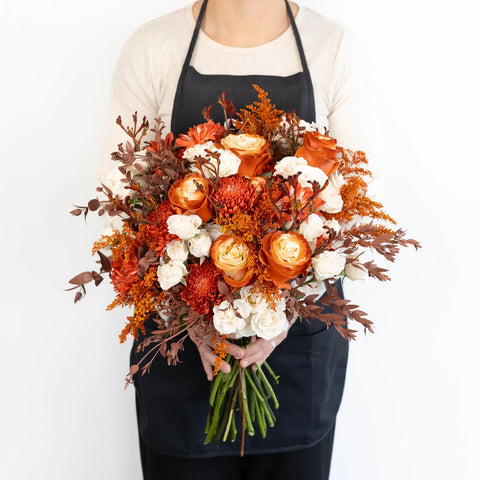 Desert Orange Diy Flower Kit Apron - Image