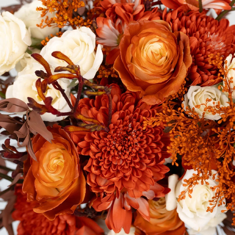 Desert Orange Diy Flower Kit Close Up - Image