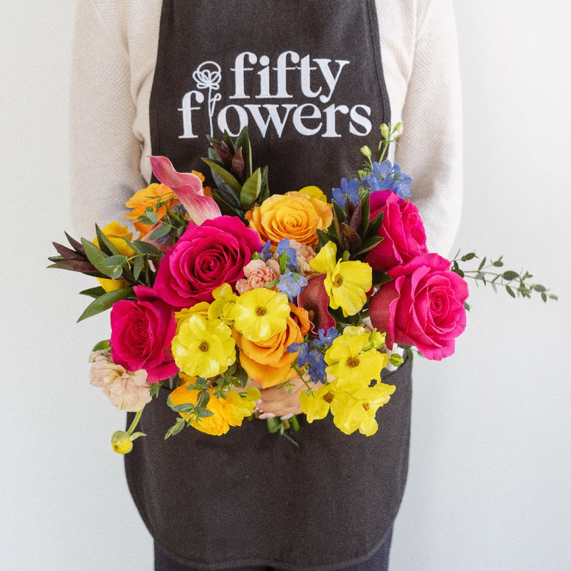 Dragonfruit Delight Flower Centerpiece Apron - Image