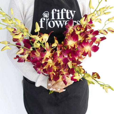 Dragonfruit Dendrobium Orchids Apron - Image