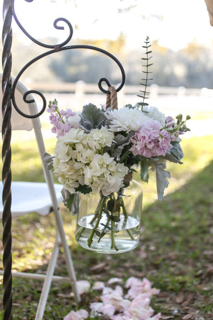 Soft Pink and Sage Green Wedding Flowers