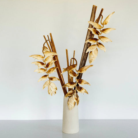 Dried Heliconia Flowers Vase - Image