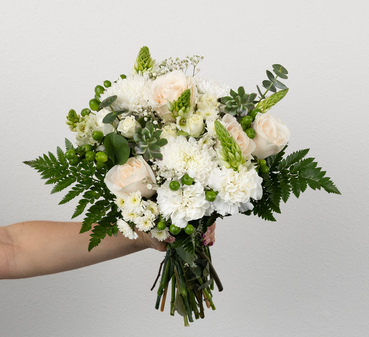 Earth And Ivory Flower Bouquet Vase - Image