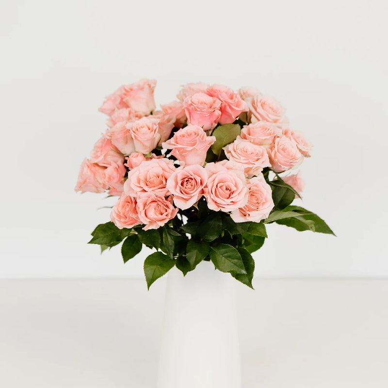 Elva Pink Spray Roses Vase - Image