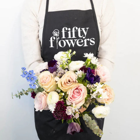 Enchanted Rose Flower Centerpiece Apron - Image