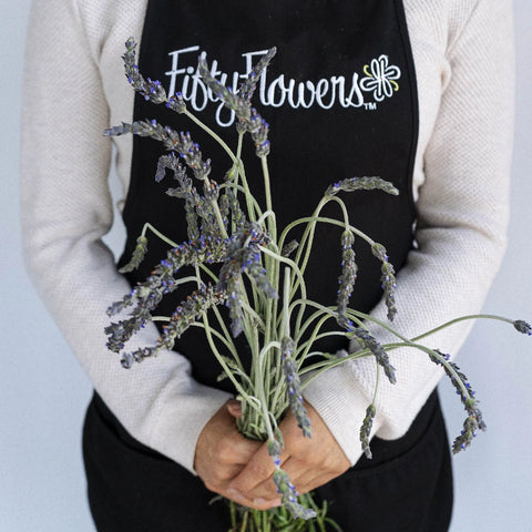 English Lavender Flower Apron - Image