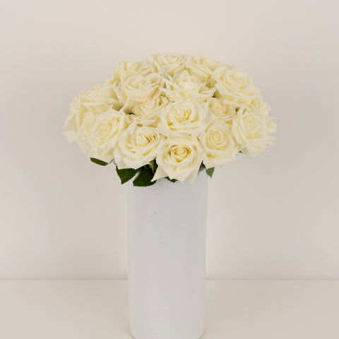 Eskimo White Rose Vase - Image