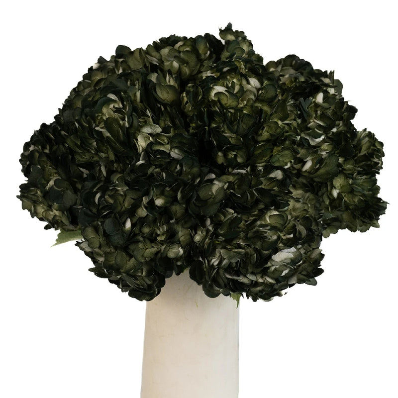 Evergreen Airbrushed Hydrangea Vase - Image