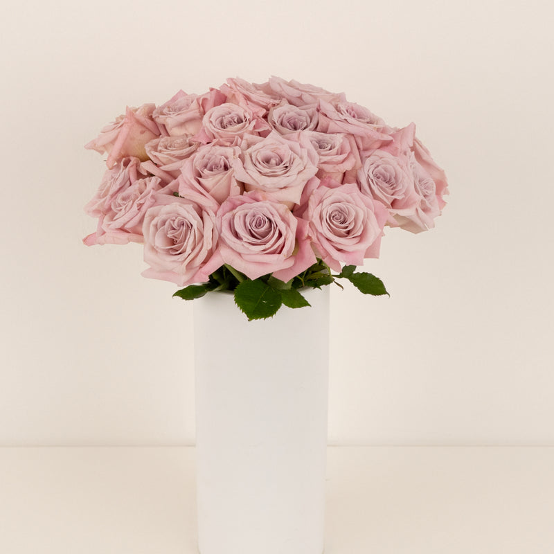 Faith Wholesale Lavender Roses Vase - Image