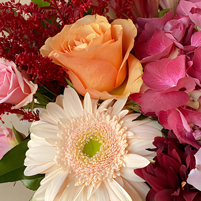 Pink and Pastel Flower Centerpiece