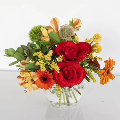 Fall Into Fresh Flowers Mini Bouquet Vase - Image