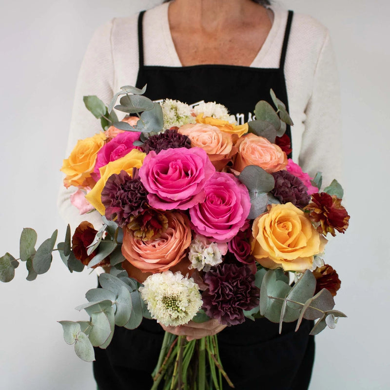 Fall Maple DIY Flower Bouquet in Hand