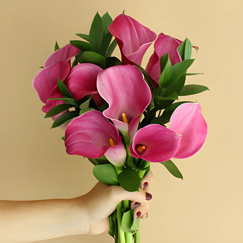 Purpleberry Mini Calla Lily Centerpieces