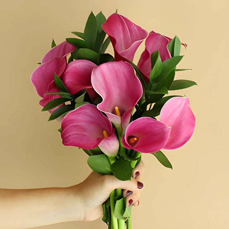 Purpleberry Mini Calla Lily Centerpieces