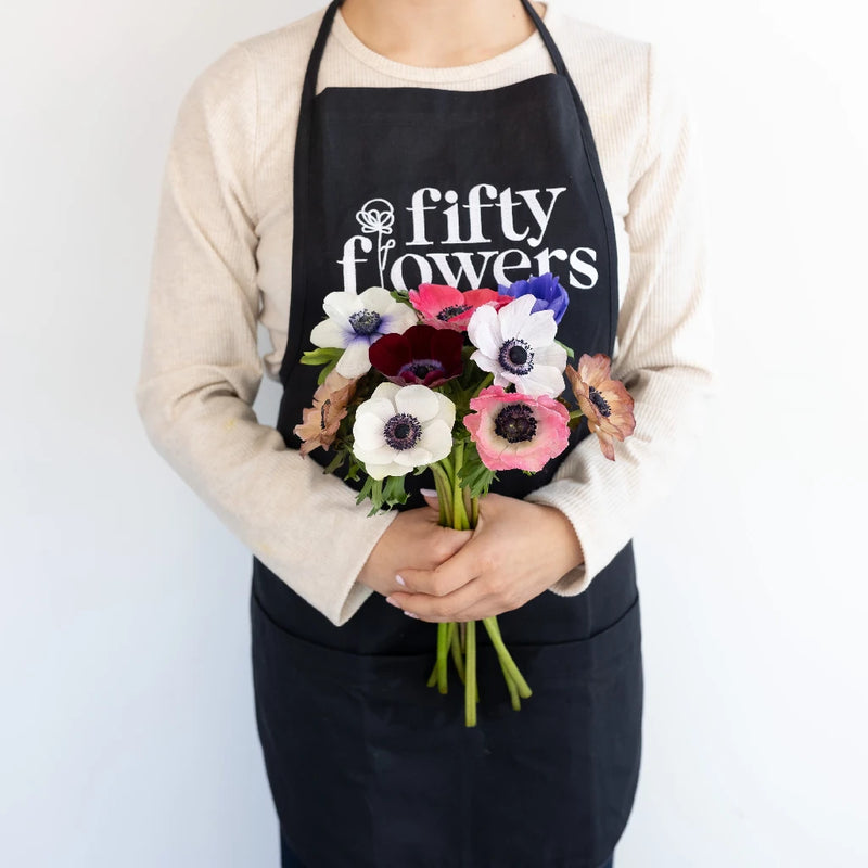 Farm Mix Fresh Cut Anemone Flower Vase - Image