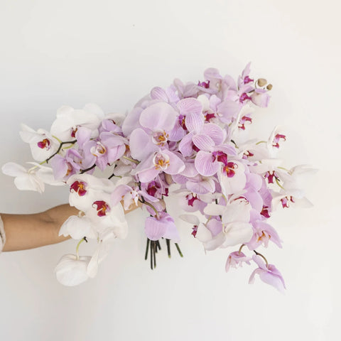 Farm Mix Traditional Phalaenopsis Orchids Vase - Image