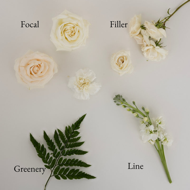 Farm To Table White Bouquet Bar Flower Kit Stem - Image