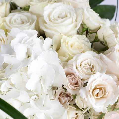 Farm To Table White Centerpieces Close Up - Image