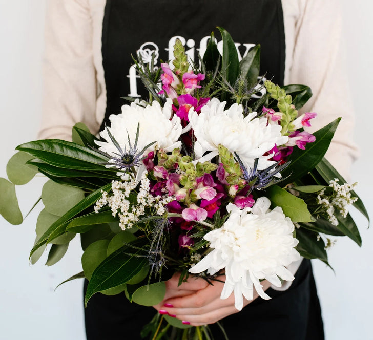 Farmhouse Style Diy Flowers Apron - Image