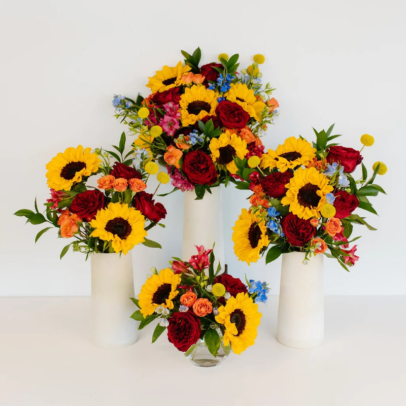 Festival Fresh Flower Mix Centerpiece Recipe - Image