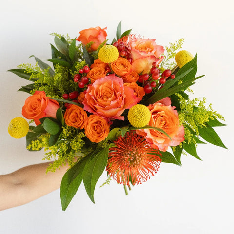 Festive Citrus Diy Flower Kit Hand - Image