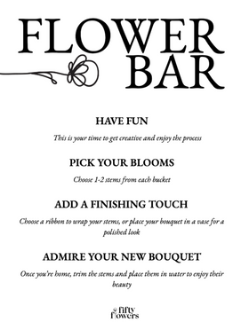 PDF Bouquet Bar Sign (8x10 Frame Display)