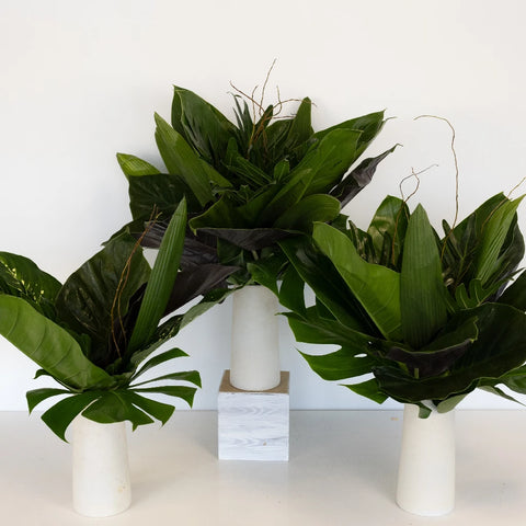 Forest Green Savanna Flower Centerpiece Close Up - Image