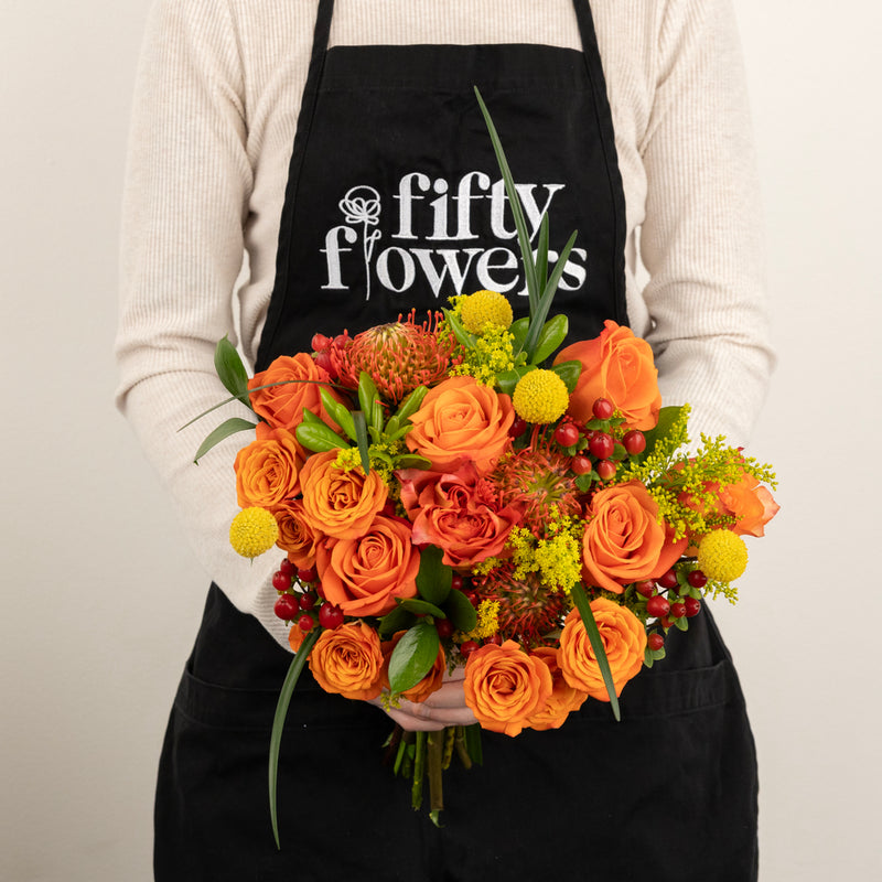 Free Spirit And Pin Cushion Diy Flower Kit Apron - Image