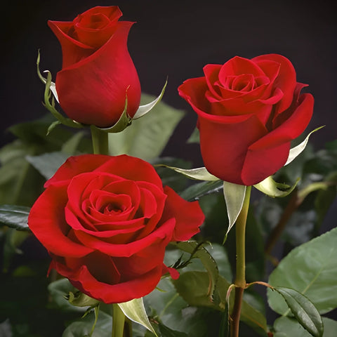 XXL Extra Extra Long Stemmed Freedom Red Rose