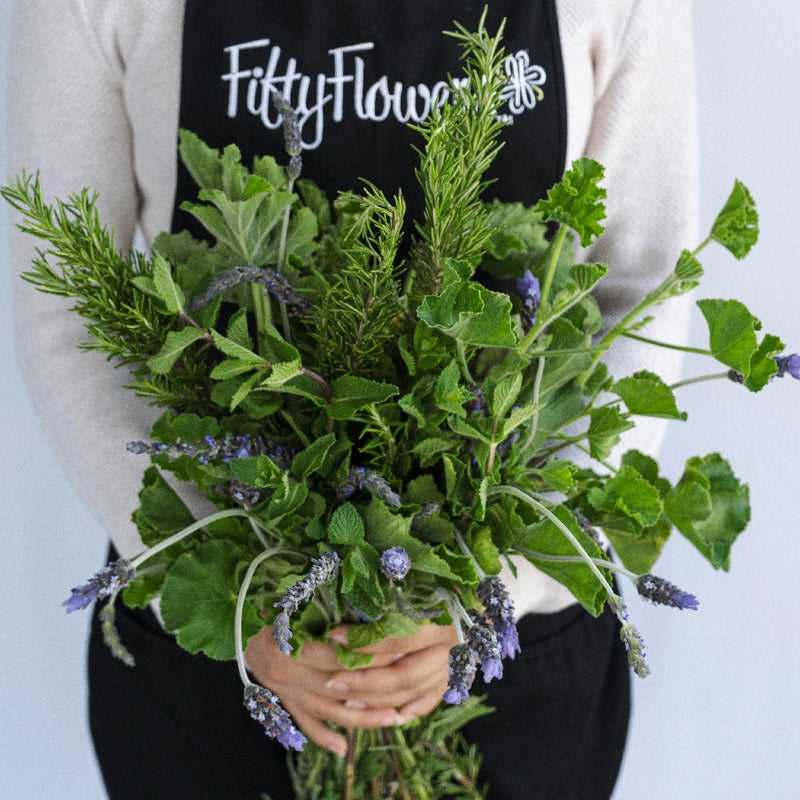 Fresh Cut Herb Assortment Apron - Image