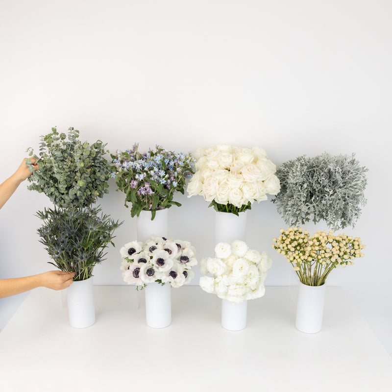 Frosted Winter Bouquet Bar Flower Kit Close Up - Image