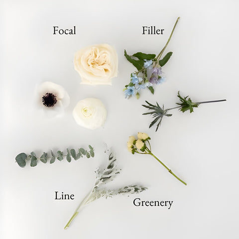 Frosted Winter Bouquet Bar Flower Kit Stem - Image