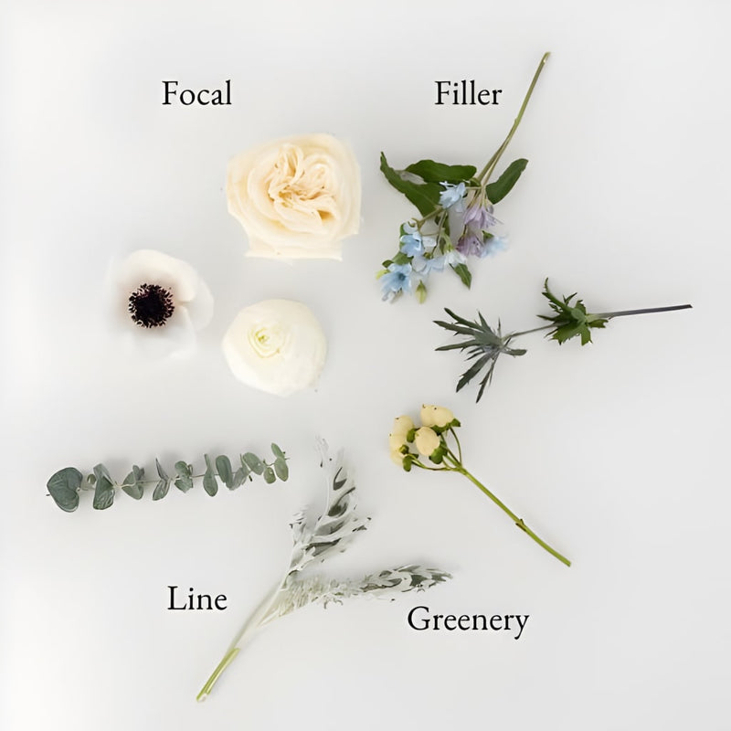 Frosted Winter Bouquet Bar Flower Kit Stem - Image