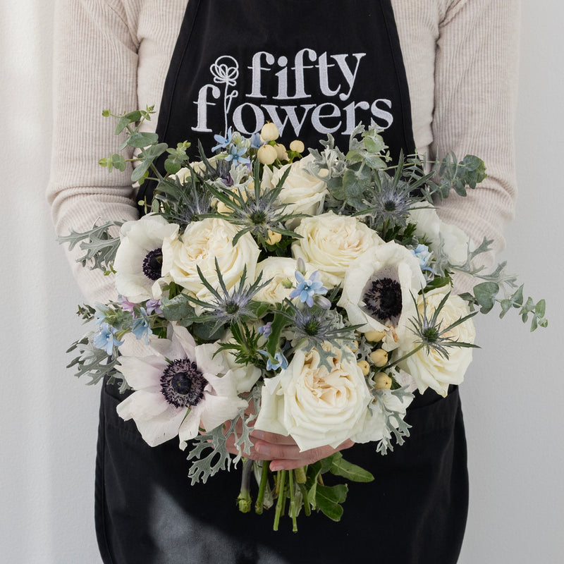 Frosted Winter Diy Flower Kit Apron - Image