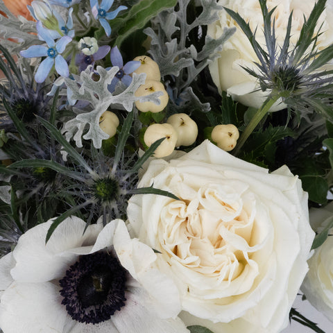 Frosted Winter Diy Flower Kit Close Up - Image