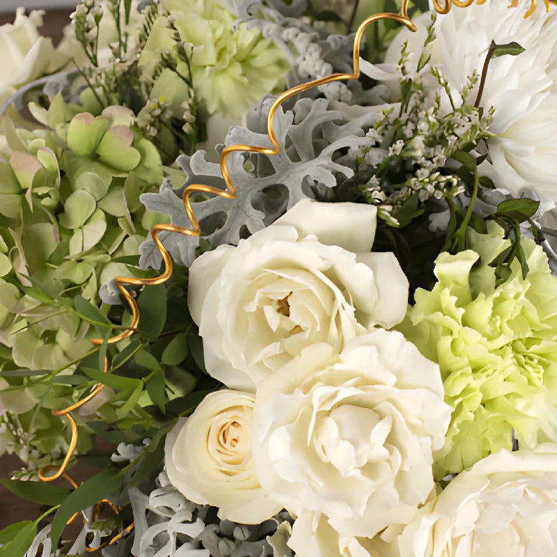 Flourishing Green and White DIY Flower Design Class Kit