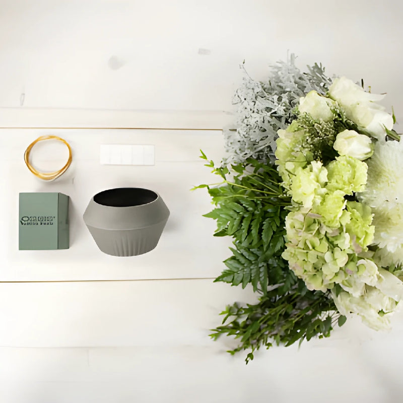 Flourishing Green and White DIY Flower Design Class Kit