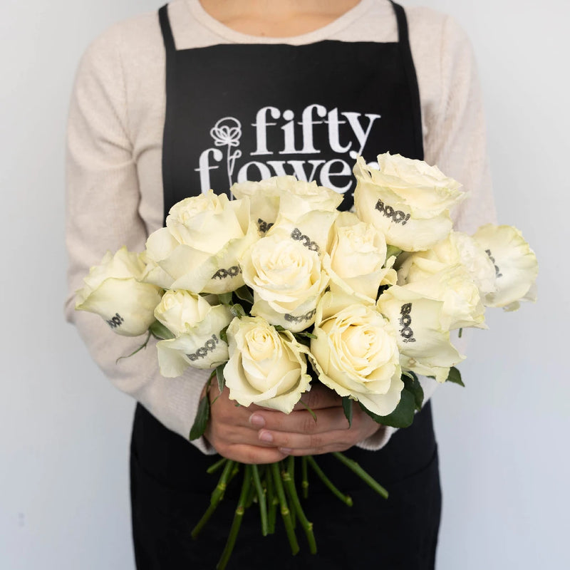 Glow In The Dark Halloween Boo! Rose - Image