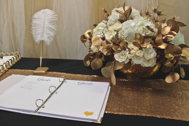 Gold and White Centerpiece Inspiration