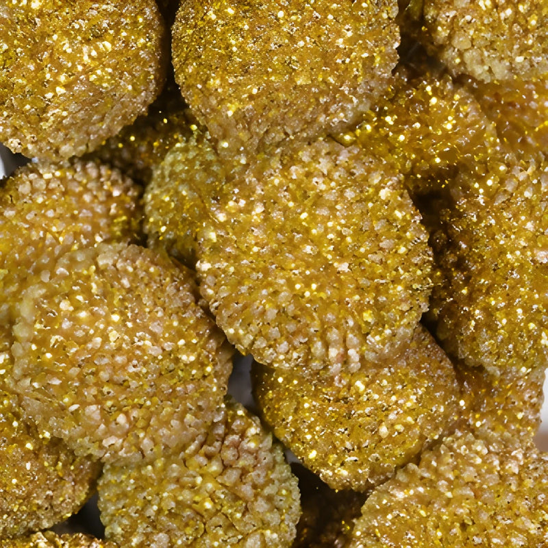 Gold Glitter Tinted Craspedia Billy Balls