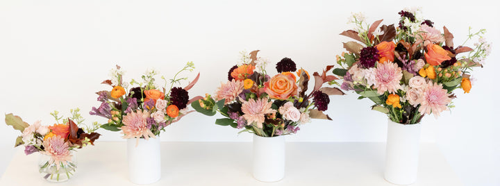 Golden Plum Garden Flower Centerpieces