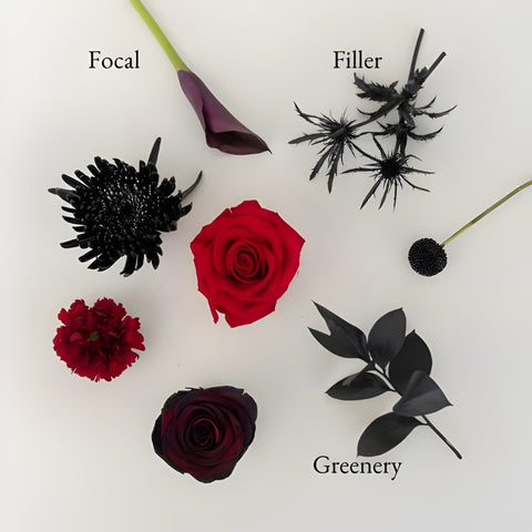 Gothic Vibes Bouquet Bar Flower Kit Stem - Image