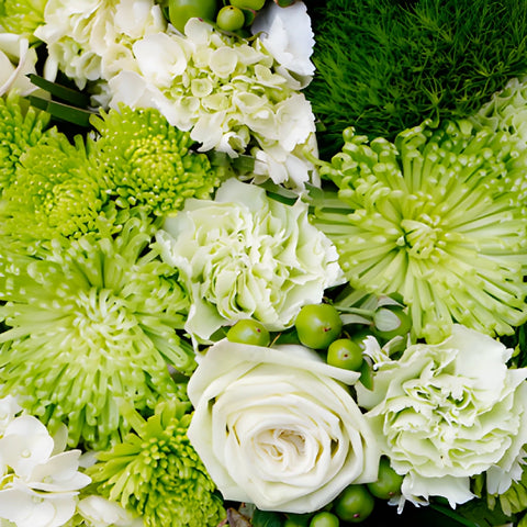 Lush Lime Flower Centerpiece