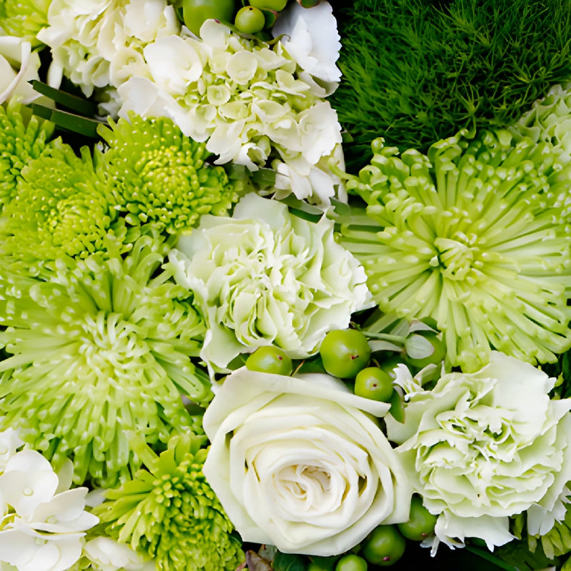 Lush Lime Flower Centerpiece