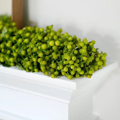 Lime Green Hypericum Berry Garland