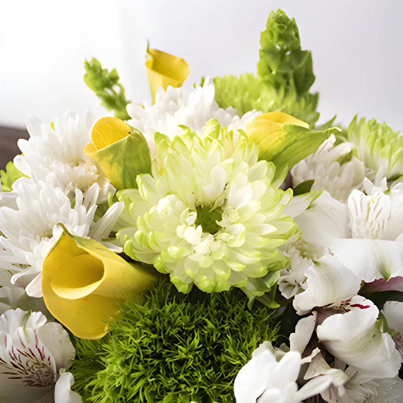 Morning Brunch Yellow and Green Flower Bouquet