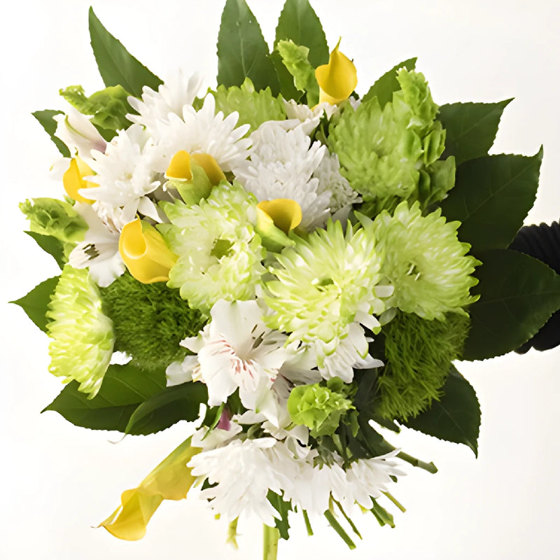 Morning Brunch Yellow and Green Flower Bouquet