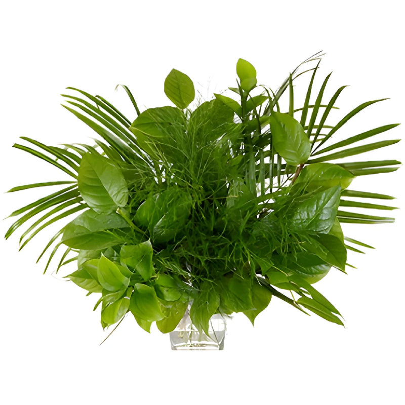 Tropical Verdant Greenery Centerpieces