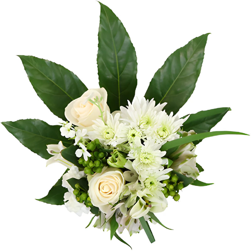 Divine Ivory Garden Flower Centerpieces